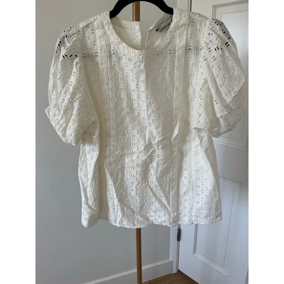 Elizabeth and James Eyelet Pattern Blouse - Picture 3 of 9